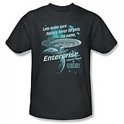 Star Trek TNG 25th Anniversary Never Forget Charcoal T-Shirt